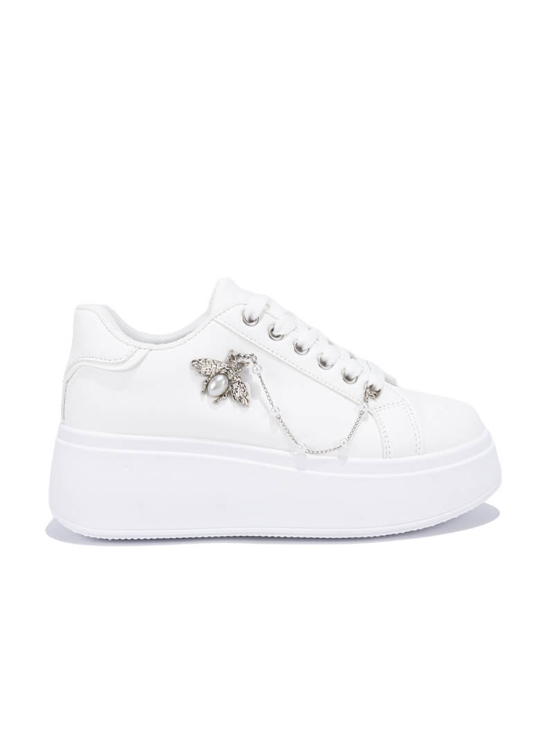 Baskets à lacets avec accessoire